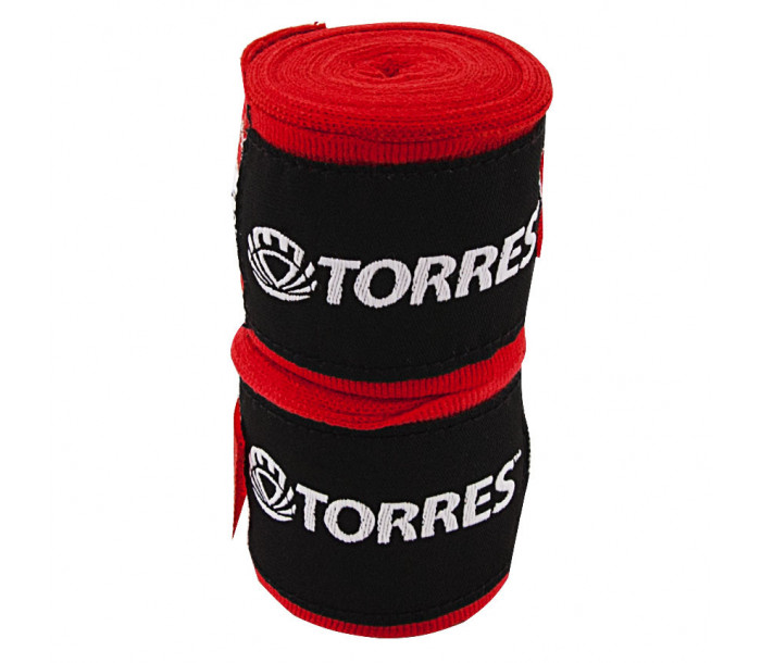 Бинты боксерские Torres 2.5 м, -, красный, хлопок
