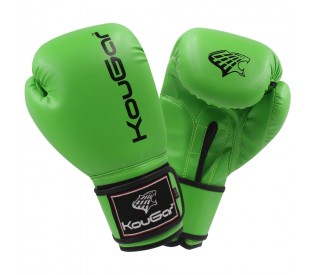 Перчатки боксерские Kougar 12 унций, зеленый