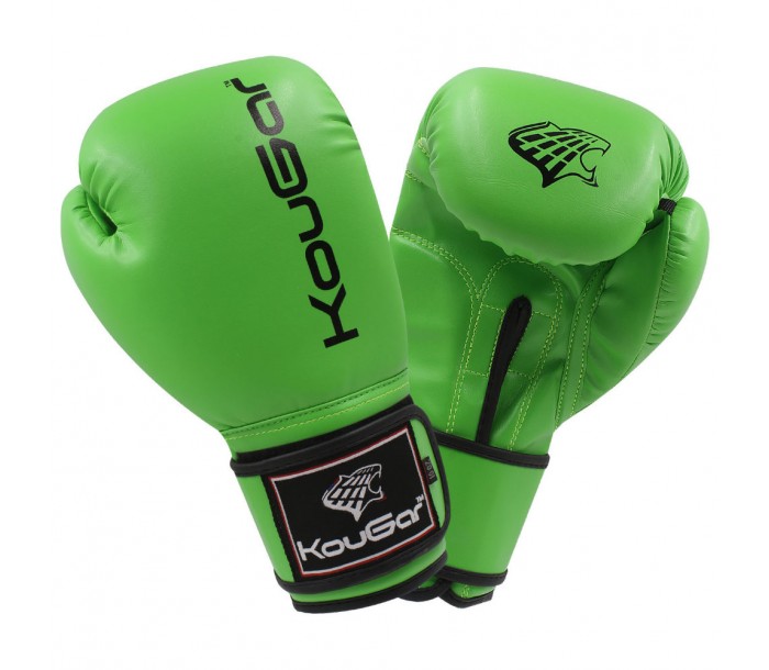 Перчатки боксерские Kougar 8 унций, зеленый