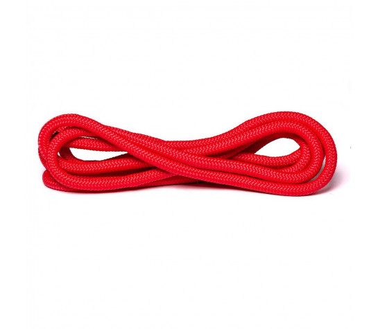 Скакалка для художественной гимнастики красная с люрексом Красный image