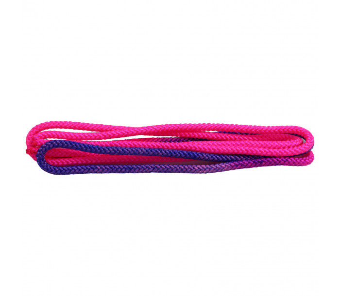 Скакалка для художественной гимнастики розово-фиолетовая
