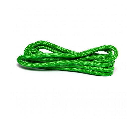 Скакалка для художественной гимнастики зелёная с люрексом Зелёный image