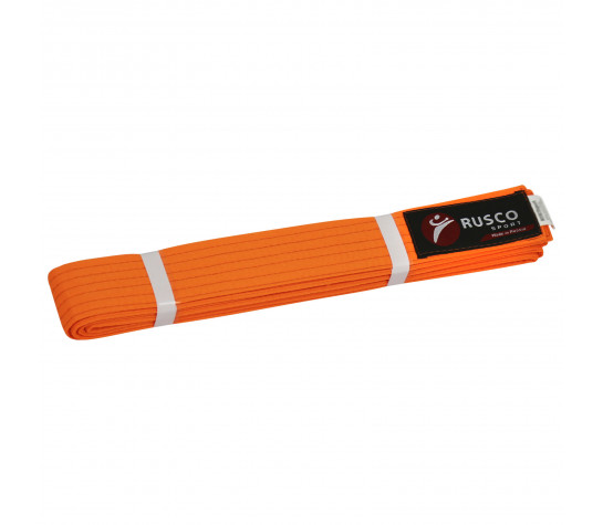 Пояс для единоборств "Rusco Sport" оранжевый 240см Оранжевый image