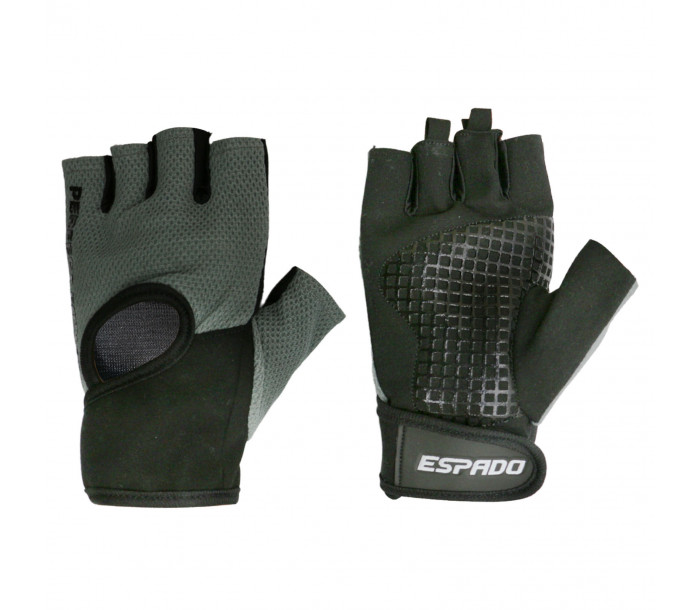 Перчатки для фитнеса "Espado" p.M серые