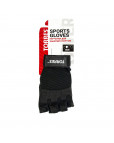 Перчатки для занятий спортом "TORRES", р.S, нейлон, натуральная кожа, подбивка 6мм, напульсник, черный Чёрный-фото 5 additional image