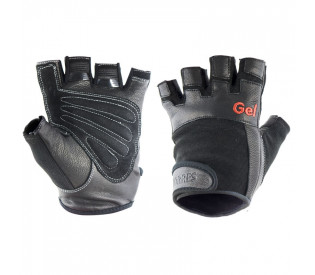 Перчатки для занятий спортом "TORRES", р.L, нейлон, натуральная кожа и замша, подбивка гель, чёрный