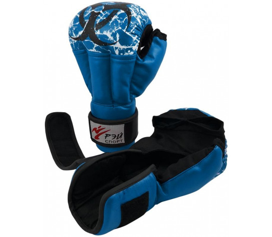 Перчатки для рукопашного боя FIGHT-1 БИО, (8oz S) синий Синий image