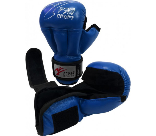 Перчатки для рукопашного боя FIGHT-1, (6oz XS) синий Синий image