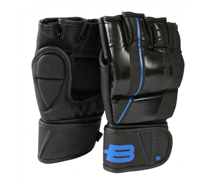 Перчатки для ММА Boybo B-series, черно-синие р.S
