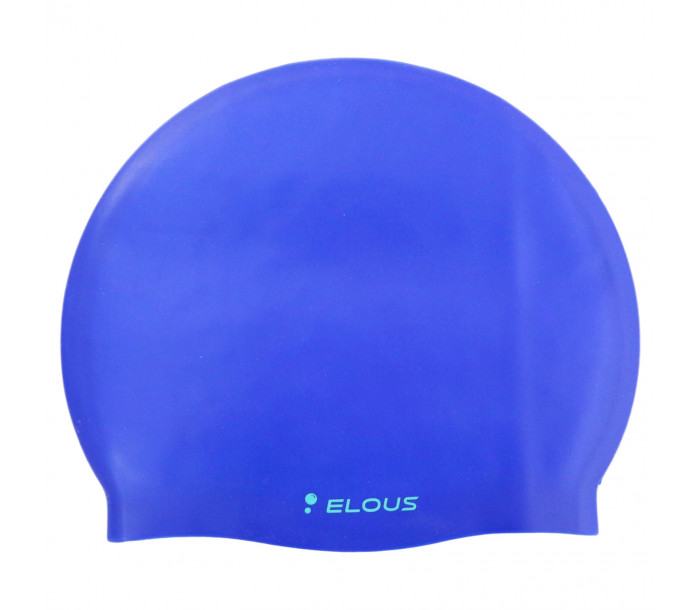 Шапочка для плавания "Elous" BIG, силиконовая, синяя-фото 2 hover image