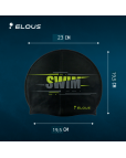 Шапочка для плавания "Elous" BIG Swim, силиконовая, чёрный Чёрный-фото 5 additional image