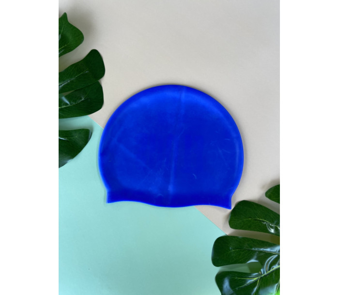 Шапочка для плавания "Elous" BIG Stamp, силиконовая, синий-фото 2 hover image