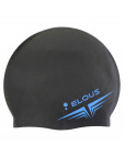Шапочка для плавания "Elous", силиконовая, Россия чёрная Чёрный-фото 4 additional image