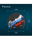Шапочка для плавания "Elous", силиконовая, Россия чёрная Чёрный-фото 3 additional image