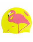 Шапочка для плавания "Elous" детская, силиконовая, Фламинго жёлтый Жёлтый-фото 3 additional image