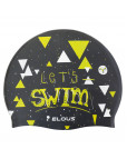 Шапочка для плавания "Elous" детская, силиконовая, Череп чёрный Чёрный-фото 4 additional image