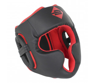 Шлем "BoyBo" Атака тренировочный, чёрно-красный p.(L/XL)
