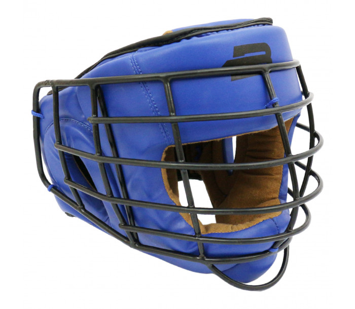 Шлем с металлической решеткой "BoyBo" Flexy синий BP2005 (S)-фото 2 hover image