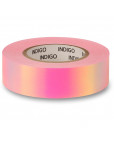 Обмотка для гимнастического обруча "INDIGO Rainbow", 20мм*14м, зеркальная, на подкладке, розово-фиолетовый Розовый-фото 2 additional image