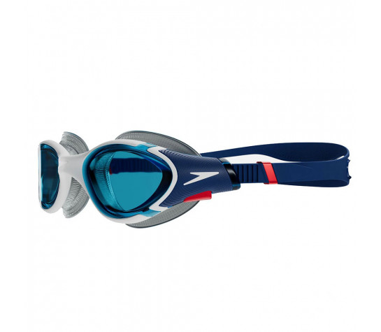 Очки для плавания "SPEEDO Biofuse 2.0", 8-00233214502, СИНИЕ линзы, белая оправа Синий image