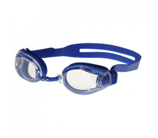 Очки для плавания "ARENA Zoom X-Fit", ПРОЗРАЧНЫЕ линзы, регулируемая переносица, синяя оправа