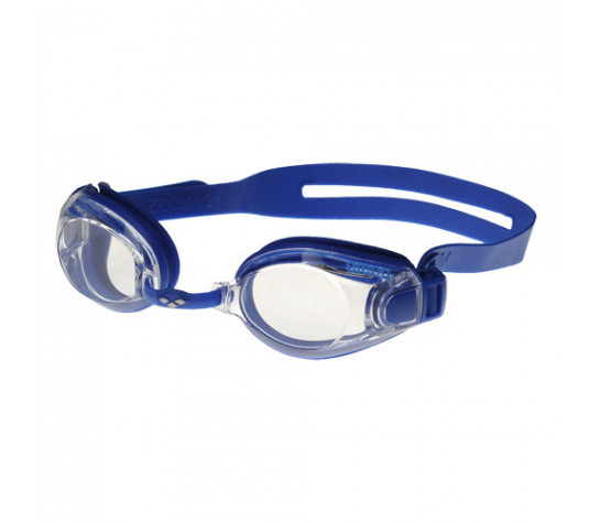 Очки для плавания "ARENA Zoom X-Fit", ПРОЗРАЧНЫЕ линзы, регулируемая переносица, синяя оправа Синий image