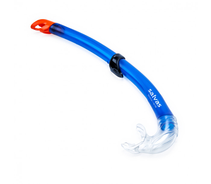 Трубка плавательная Salvas Flash Junior Snorkel, DA301C0BBSTS, р. Junior, синий-фото 2 hover image