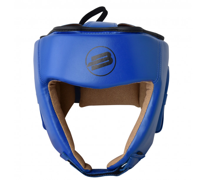 Шлем боевой "BoyBo" BH200, искусственная кожа, синий p.XL-фото 2 hover image