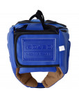 Шлем боевой "BoyBo" BH200, искусственная кожа, синий p.S Синий-фото 2 additional image