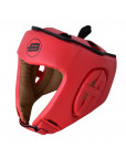 Шлем боевой "BoyBo" BH200, искусственная кожа, красный p.S Красный-фото 4 additional image