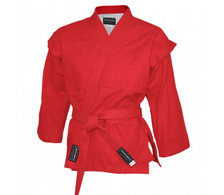 Куртка для самбо "BoyBo" красная, (0(130))