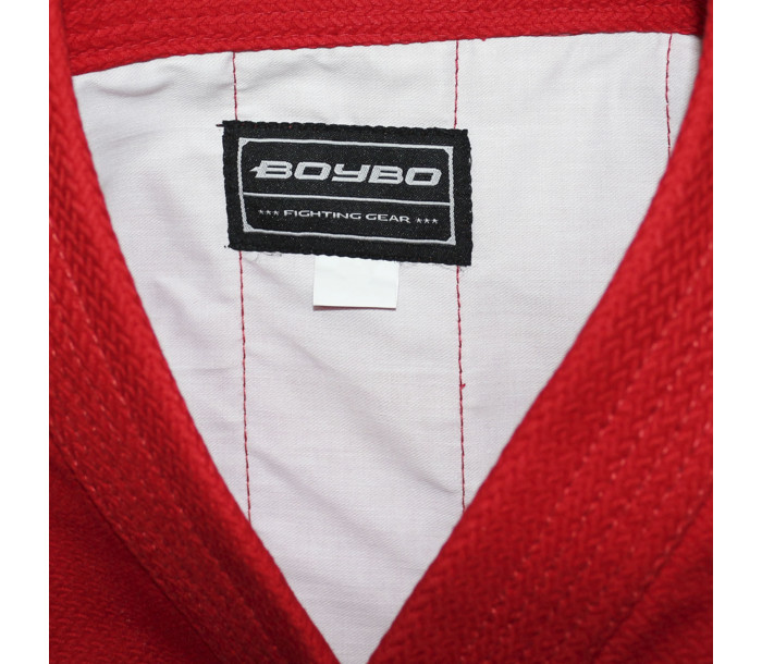 Куртка для самбо "BoyBo" красная, (2(150))-фото 2 hover image