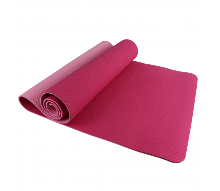 Коврик для фитнеса Espado TPE 173x61x0,6 см, розовый ES9033