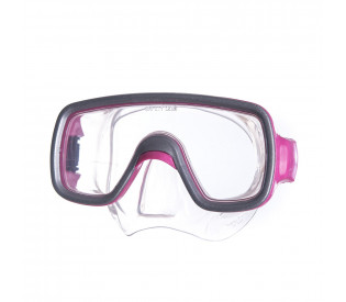 Маска для плавания "Salvas Geo Jr Mask", безопасное стекло, силикон, р. Junior, розовый