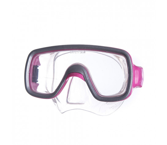 Маска для плавания "Salvas Geo Jr Mask", безопасное стекло, силикон, р. Junior, розовый Розовый image