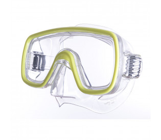 Маска для плавания "Salvas Domino Sr Mask", закаленное стекло, Silflex, р. Senior, жёлтый