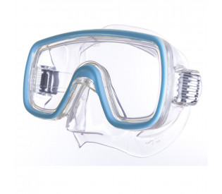 Маска для плавания "Salvas Domino Jr Mask", безопасное стекло,Silflex, р. Junior, голубой