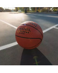 Мяч баскетбольный "SPALDING TF 500 Excel" р.7, арт.TF-500, композит. кожа (ПУ), коричнево-черный Светло-коричневый-фото 3 additional image