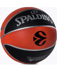 Мяч баскетбольный "SPALDING TF-150 EuroLeaque replica" р.7, арт.84-506Z, резина, коричнево-чёрный Коричневый-фото 2 additional image