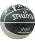 Мяч баскетбольный "Spalding" Sketch Jump, 84382z, р.7 Серый-фото 4 additional image