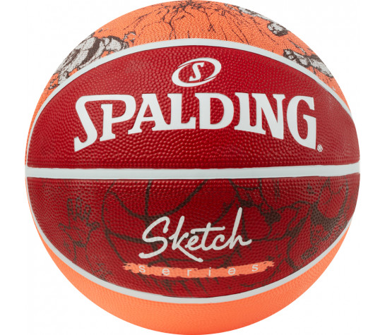 Мяч баскетбольный "Spalding" Sketch Drible, 84381z, р.7 Красный image