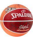 Мяч баскетбольный "Spalding" Sketch Drible, 84381z, р.7 Красный-фото 2 additional image