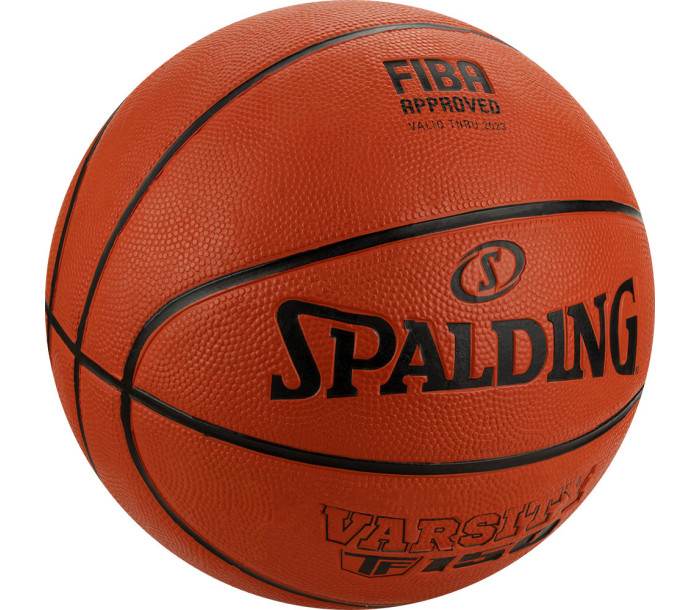 Мяч баскетбольный "SPALDING Varsity TF-150", р.5, резина, коричнево-чёрный