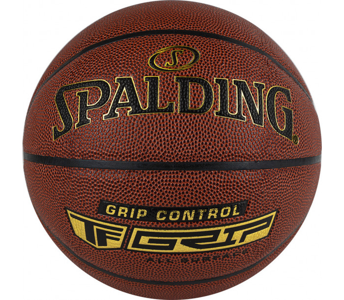 Мяч баскетбольный "SPALDING Grip Control" р.7, арт.76 875Z, композит. кожа (ПУ) коричневый