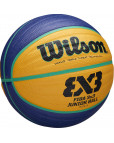 Мяч баскетбольный "WILSON FIBA3x3 Replica", р.5, резина, бутиловая камера, сине-жёлтый Синий-фото 2 additional image