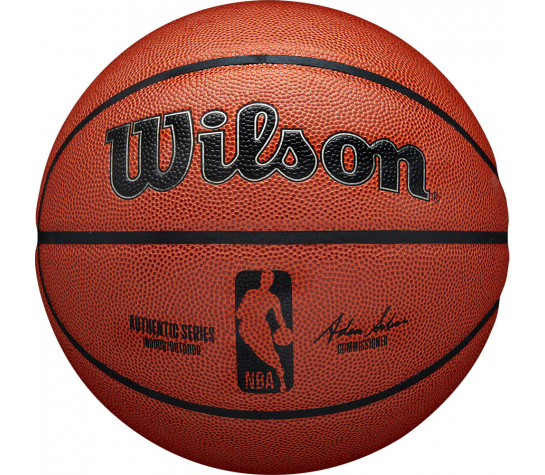 Мяч баскетбольный "WILSON NBA Authentic", р.7, PU, бутиловая камера, коричневый Коричневый image