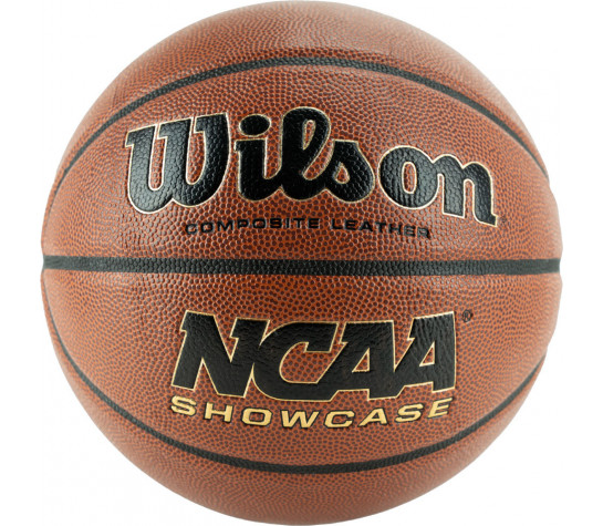 Мяч баскетбольный "WILSON NCAA Showcase", р.7, композит, бутиловая камера, коричнево-чёрный Коричневый image