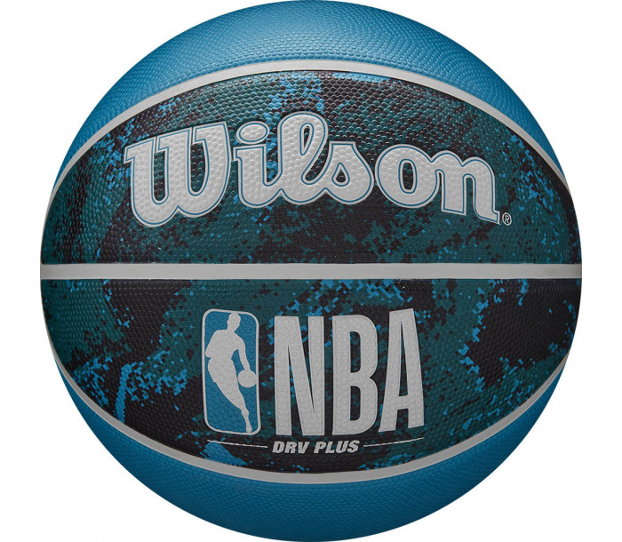 Мяч баскетбольный "WILSON NBA DRV Plus", р.7, резина, бутиловая камера, бирюзовый
