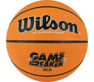 Мяч баскетбольный "WILSON GAMBREAKER BSKT OR", р.5, резина, бутиловая камера, оранжево-чёрный