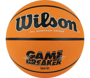 Мяч баскетбольный "WILSON GAMBREAKER BSKT OR", р.6, резина, бутиловая камера, оранжево-чёрный